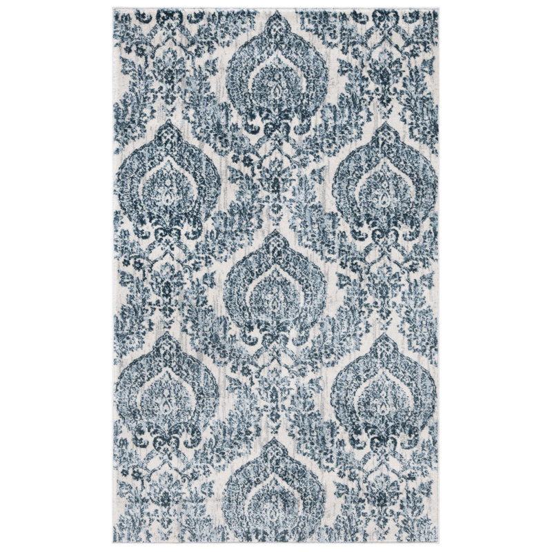Swink Damask Hand Woven Area Rug, Rectangle 122 x 183 cm