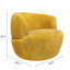 Chaise pivotante en chenille dorée Thornton-1581510463
