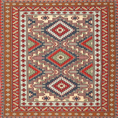 Tapis brun Southwestern