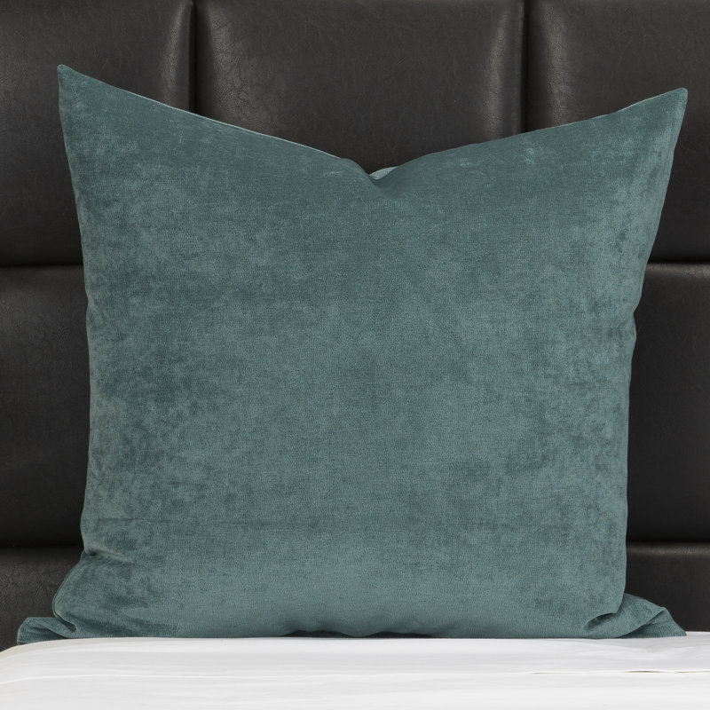 Wein Polyester Throw Square Pillow Cover & Insert, Square 26", Sea Blue, Polyester