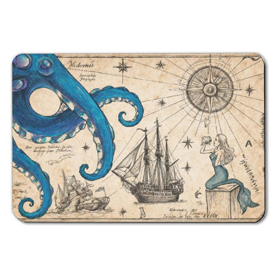 Thème nautique, tapis de bain Diatom Mud, 16 X 24 pouces