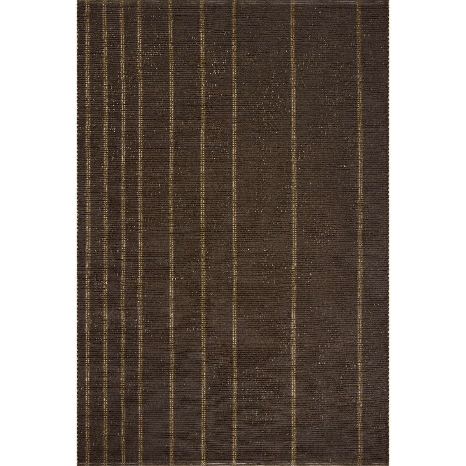 Leanne Ford x Loloi Weatherstaff Espresso / Natural Area Rug, Rectangle 9'3" x 13'