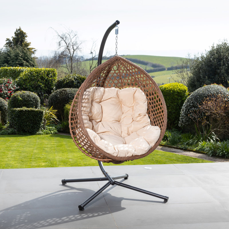 Bradshaw Swing Egg Pod Chair, Cream