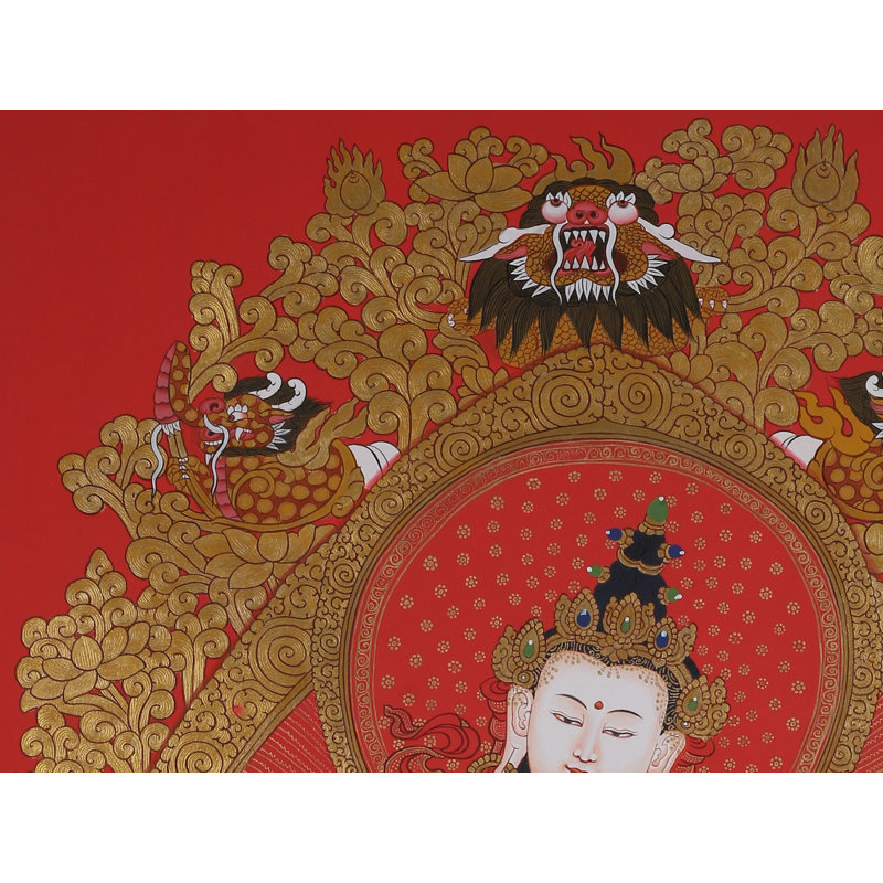 Samantabhadra - Bouddhiste tibétain (Thangka Brocadeless)