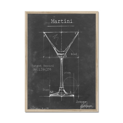 Barware Blueprint V 1 Piece Painting