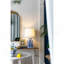D13x25 "Lampe de vase en céramique bleue et blanche