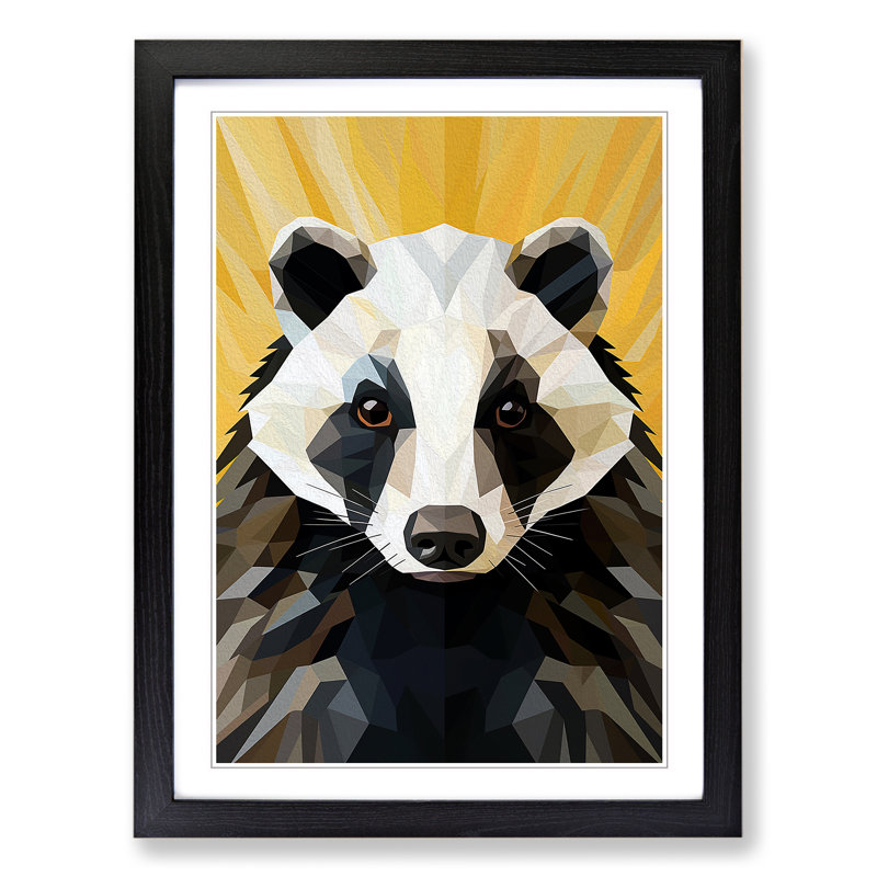 Single Picture Frame Print on Wood, Black Framed, 64cm H x 46cm W