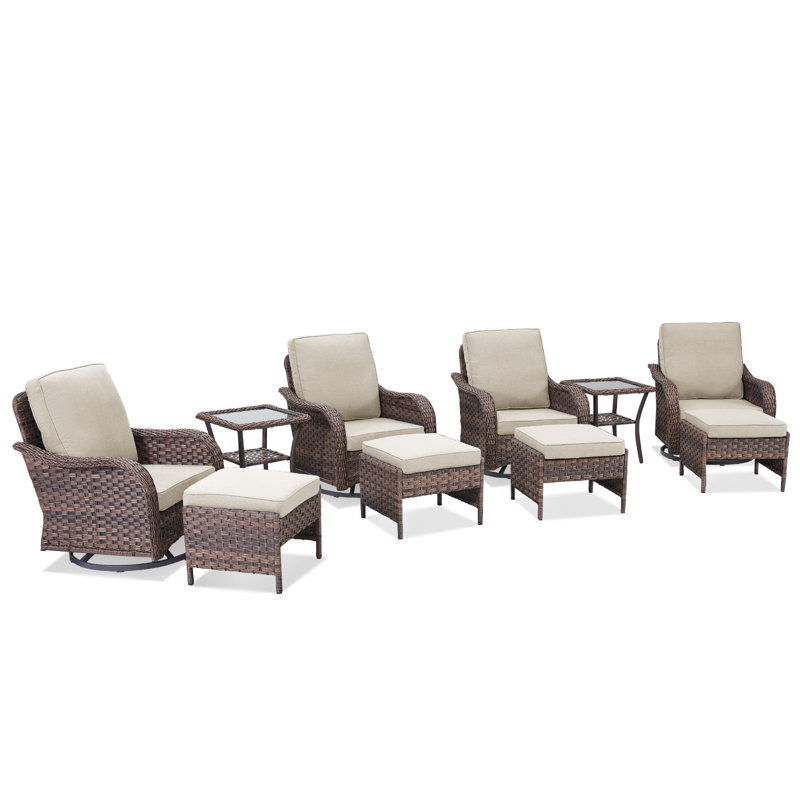 Ensemble de conversation pour 4 personnes, Beige