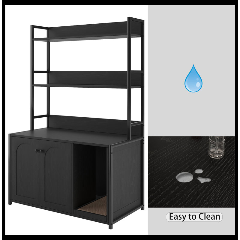 Buffet 35,2 po Charlis, Noir