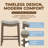 ROME + OAK Parker Backless Counter Stool, Walnut with Grey Upholstery-498765904