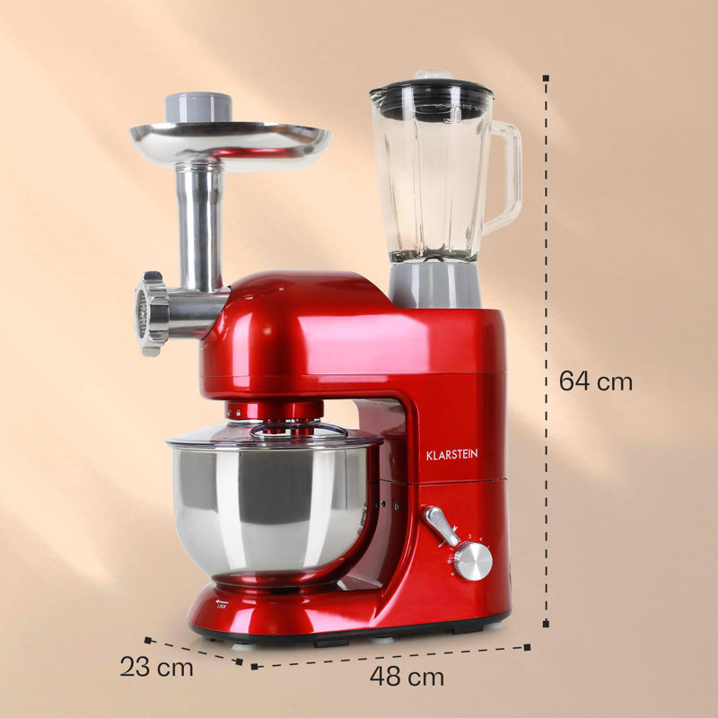 Klarstein 5L Stand Mixer, Red