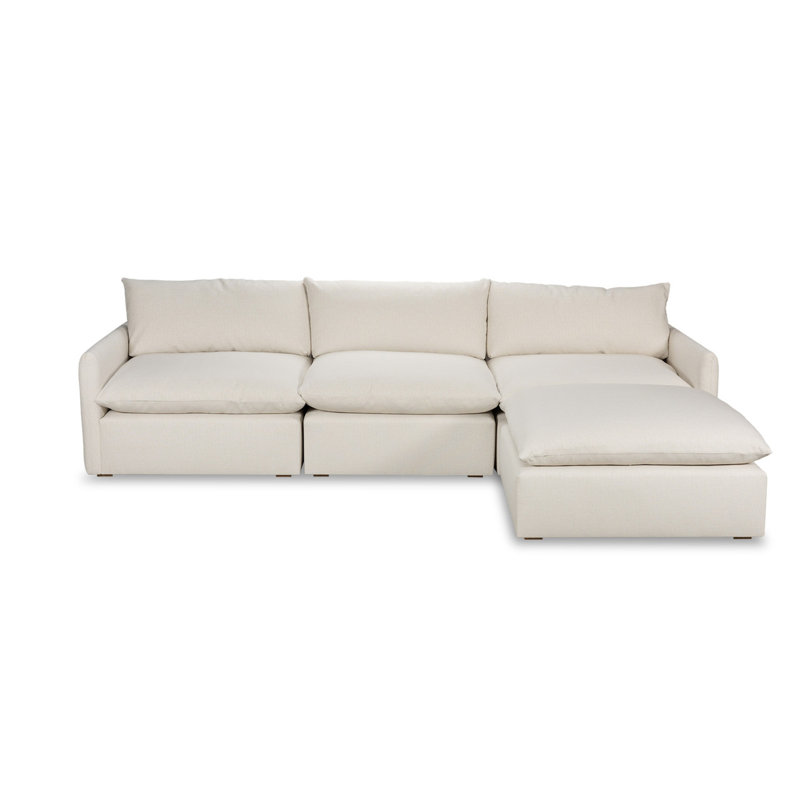 Cali Modular Sectional, Study Hall Ivory Polyester