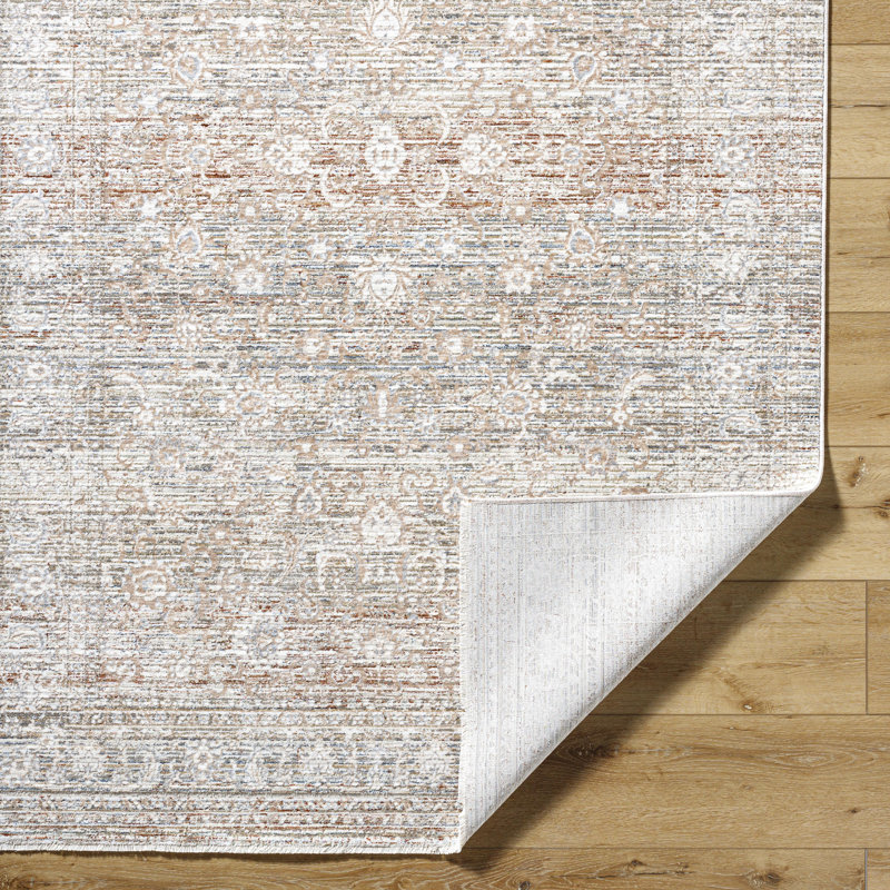 Ruford Traditional Machine Woven Area Rug, Rectangle 8'10" x 12'10"