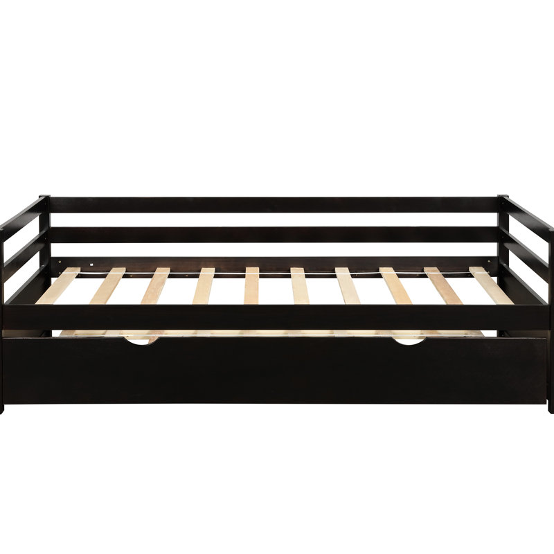 Lit de jour avec lit gigogne escamotable - Simple - Bois massif pour la chambre à coucher