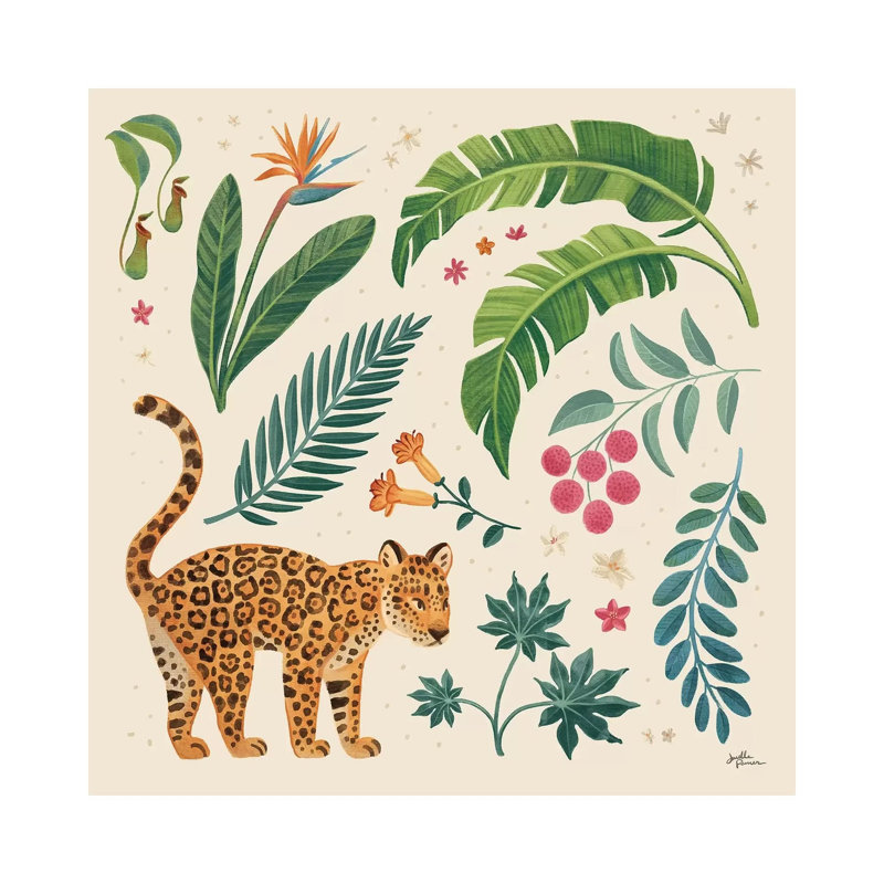 Jungle Love by Janelle Penner - Wrapped Canvas Print, 30.48 cm H x 30.48 cm W