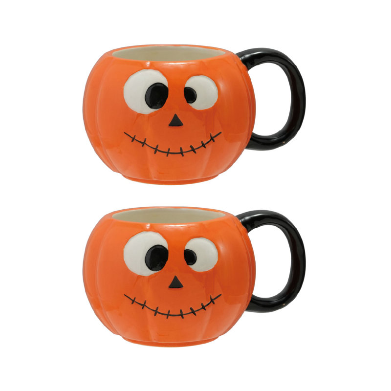 Grande tasse en forme de dolomite peinte à la main