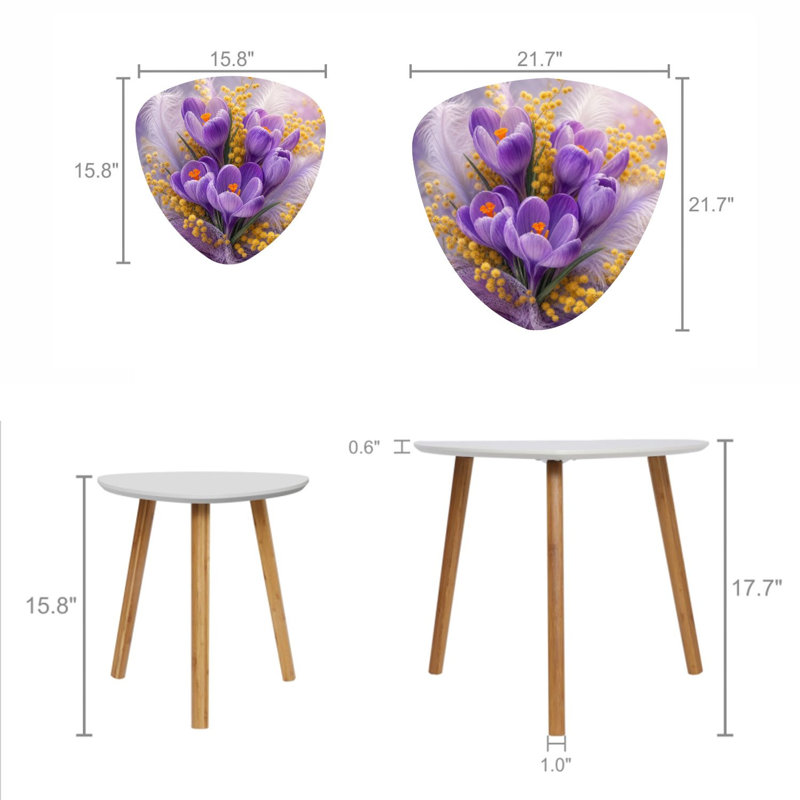 Ensemble de 2 tables gigognes Triangle Nest
