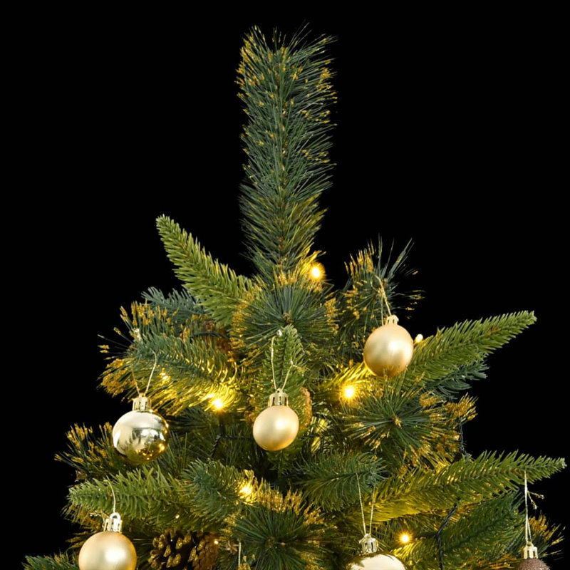 Arbre de Noël artificiel éclairé, 6.9 ft