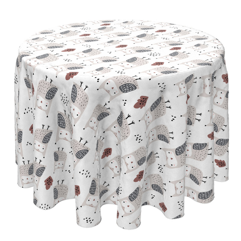 Round Cotton Twill Tablecloth