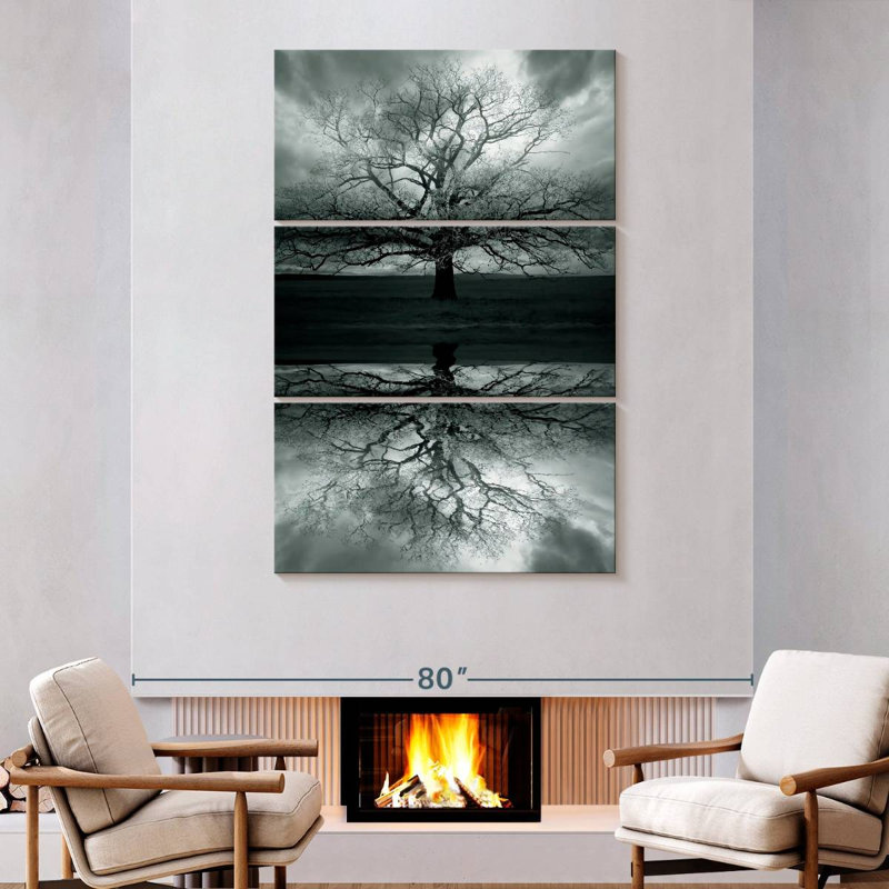 Hitzel Haunted Tree Reflection, 74" H x 48" W