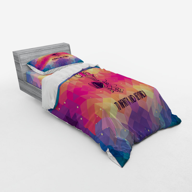 Ensemble de housse de couette astronaute, Housse de couette simple + 6 pièces supplémentai