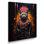 Chat chamanique armure rose - chat, art mural