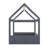 Full Size Fabric-Covered House Daybed Featuring LED Light Strips-1064702724