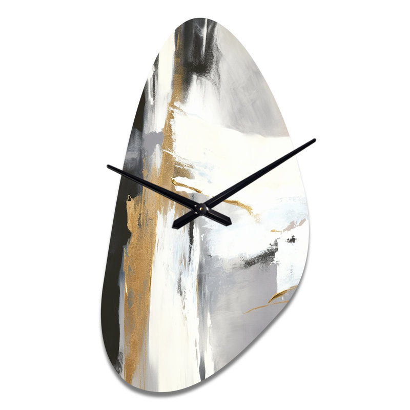 Horloge murale en métal Belair, Moyenne