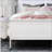 Charlston White King Bed With LED