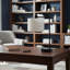Lighting, H 19 po, lampe de table, port USB inclus, métal noir, abat-jour ivoire / crème, moderne