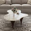 Table basse 54,8 po Maesa avec 3 pieds en acier et table de salon