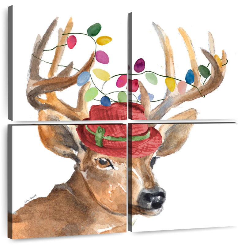 Brampt Christmas Lights Reindeer Hat, 45" H x 45" W