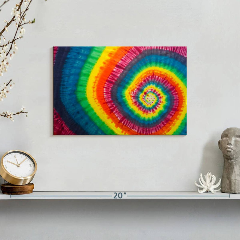 Avery Spiral Tie Dye Abstract, 8" H x 12" W