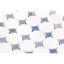 Kinetic 1x2 Circles Polished Thassos and Carrara Marble Mosaic Tile