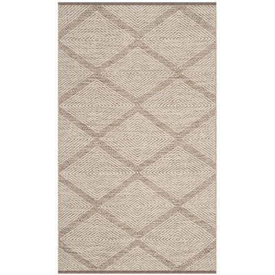 Abberton Hand Woven Cotton Geometric Rug