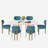 Oval Double Pedestal Kitchen Table Sets-777968136-777968128