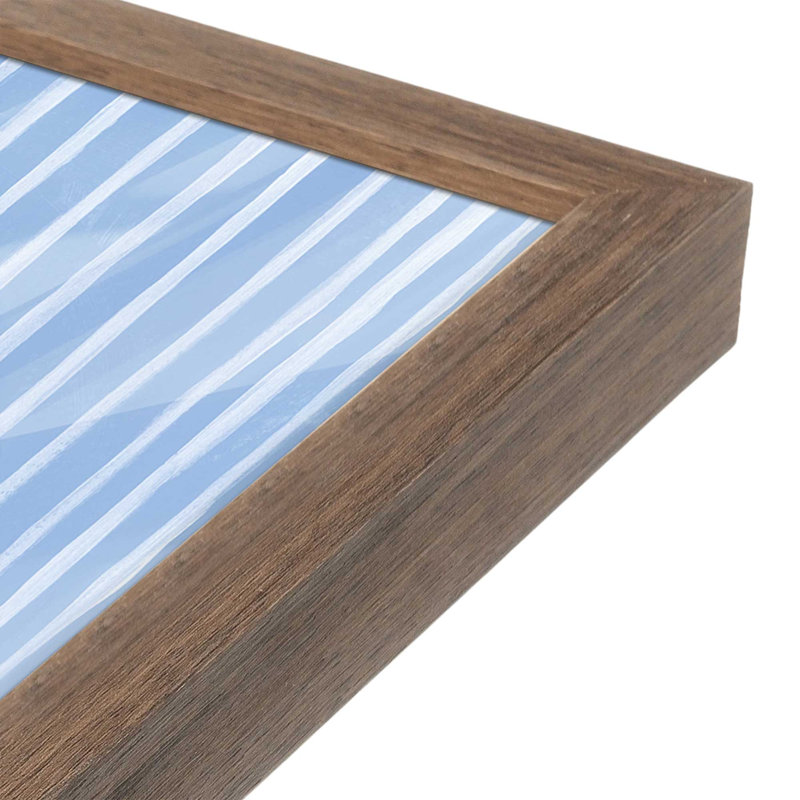 «Striped Floral II» par Yvette St. Amant, reproduction d'art, 12 W x 16 H, Brown, Framed Print