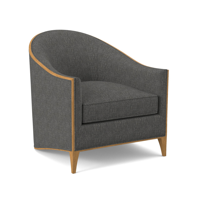 Atelier Barrel Chair, Amber, Filigree Ivory 100% Polyester