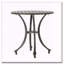 Table d'appoint d'extérieur en fonte d'aluminium 19 po