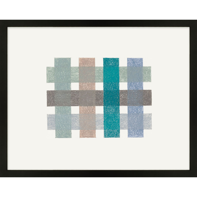 Jarin Untitled (gridlock) no.3 by Beth James - Framed Wall Art, Cadre noir, L 20 po x H 16 po