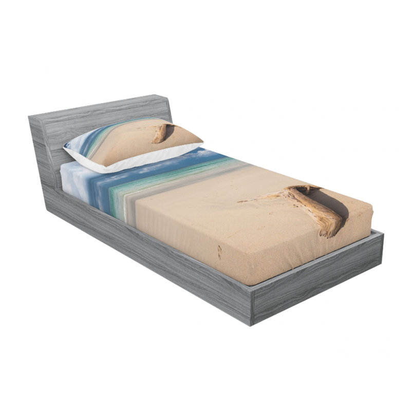 Microfiber Fitted Sheet, Twin XL Sheet Set with 1 Pillowcase