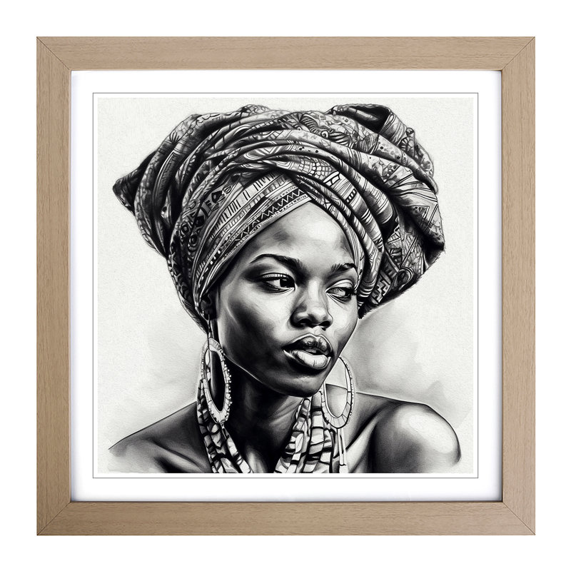 Single Picture Frame Print on Wood, Oak