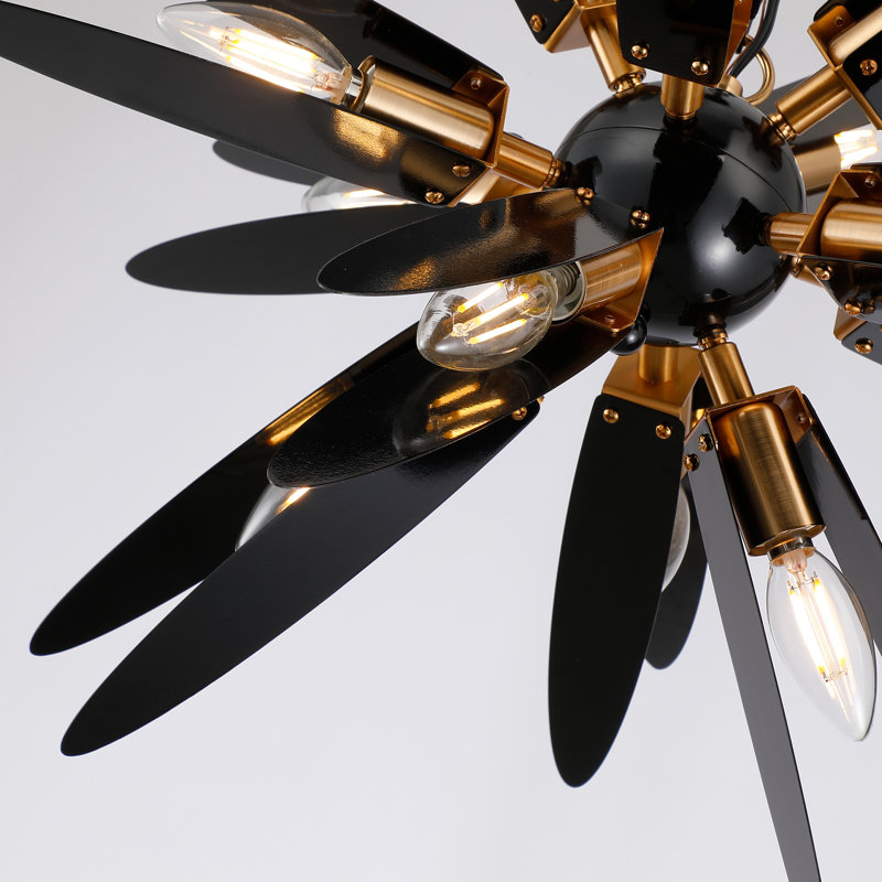 12 - Light Sputnik Sphere Scifi Novelty Chandelier