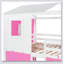 Bunk Wood House Bed With Tent-1497045874-1497045872
