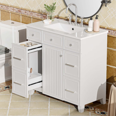 Meuble-lavabo 36 po avec lavabo en céramique