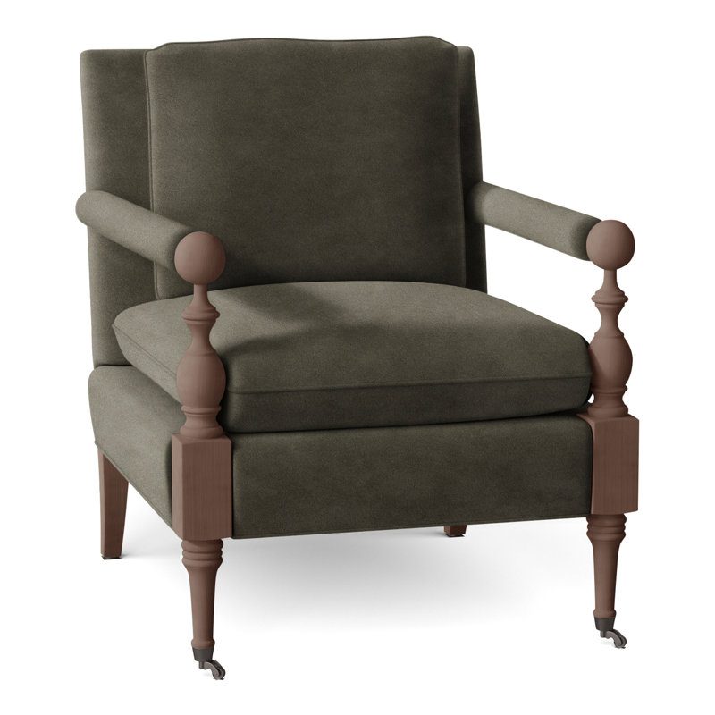 Leslie Armchair, 9953 Loden, Almond Buff