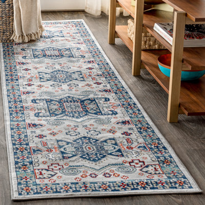 Tapis bleu / gris clair Blough