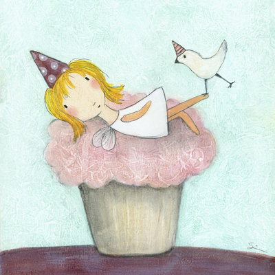 Cupcake Fairy by Carla Sonheim - Wrapped Canvas Painting