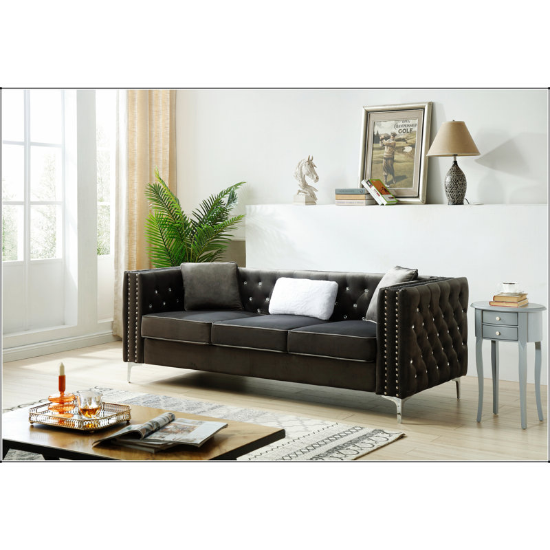 Canapé rembourré Glory Furniture Paige, Gris