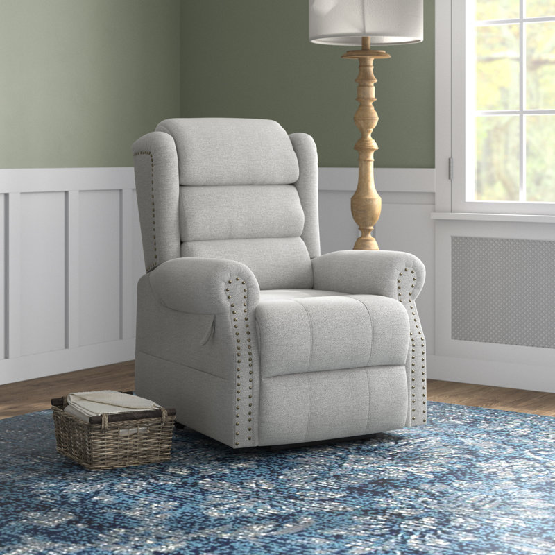 Fauteuil inclinable inclinable standard en tissu 28 po avec massage à 8 points, fauteuil inclinable à dossier réglable